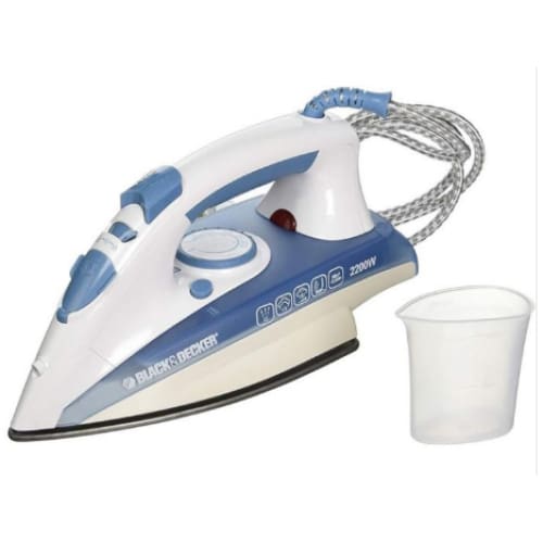 Fer à Repasser BLACK & DECKER 2200W - Bleu&Blanc (X2000-B5) Fer à Repasser BLACK & DECKER 2200W - Bleu&Blanc (X2000-B5)
